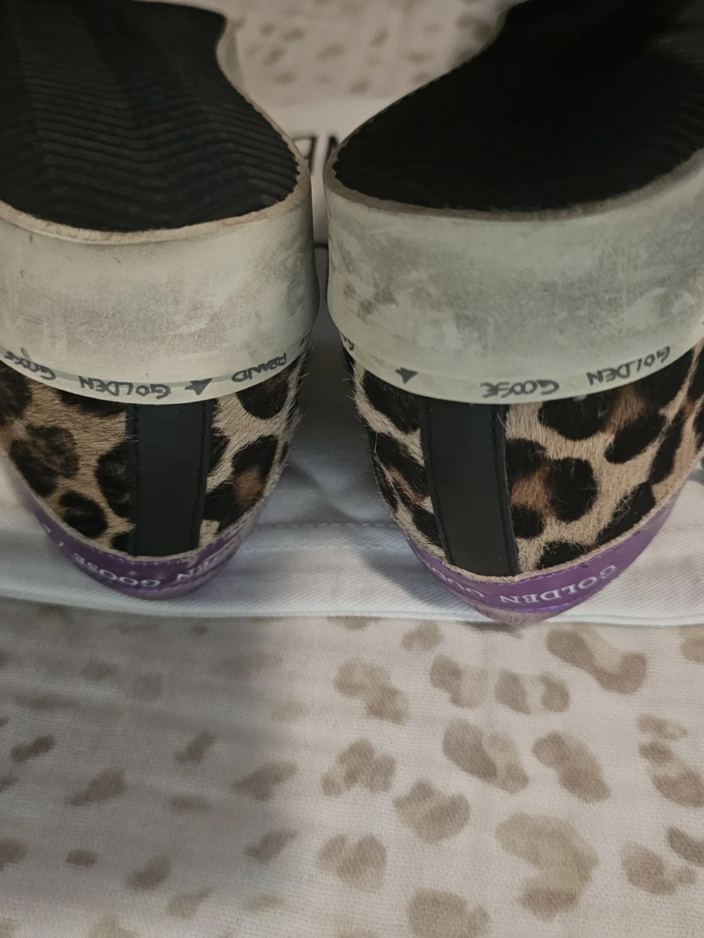 Golden Goose Hi Star Leopard Print Sneakers✨️
